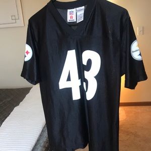 Pittsburgh Steelers Polamalu 43 ,boys large jersey